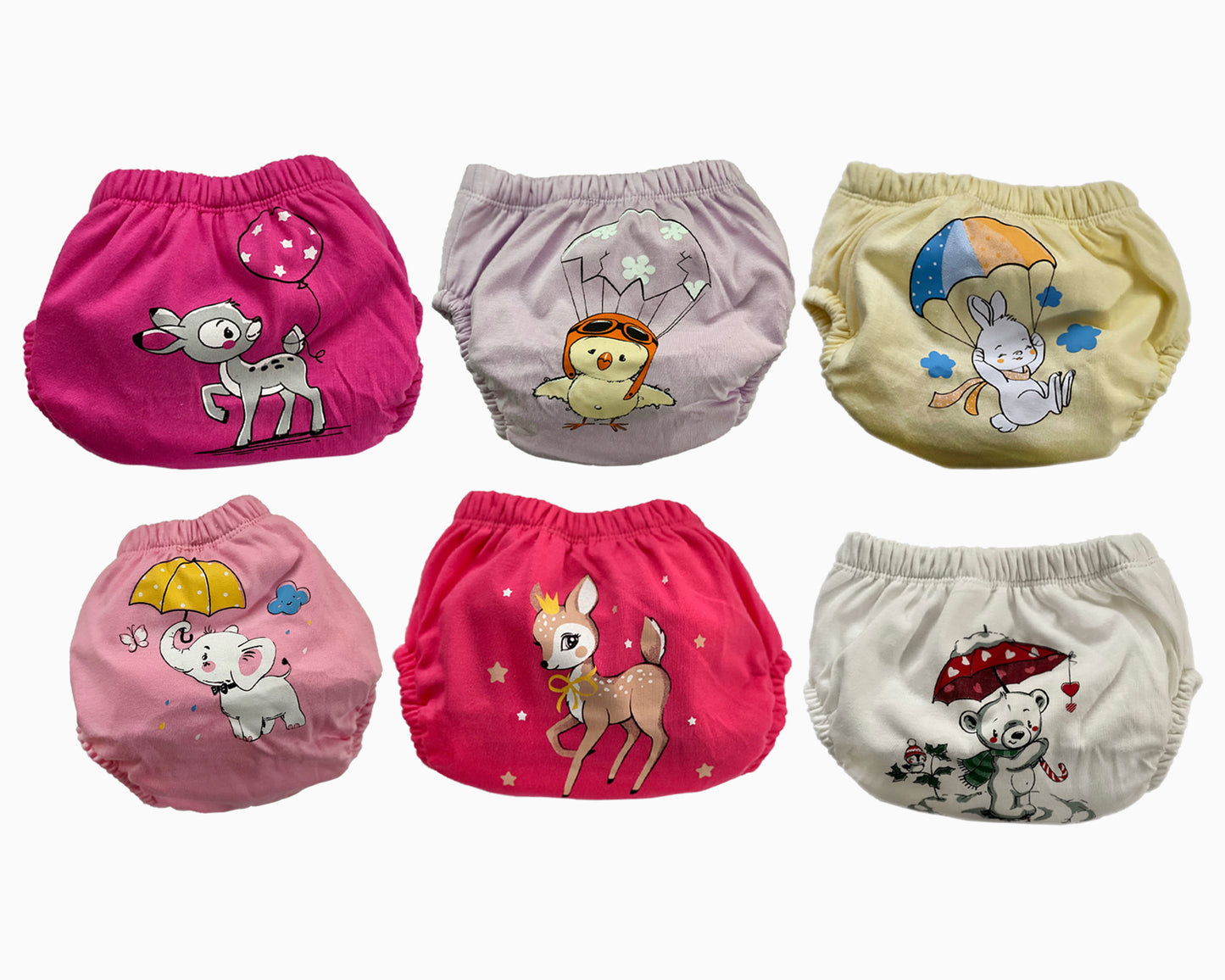 ZOO 6er Pack Wasserdicht Baby Lernwindel Trainerhosen Unterwäsche Windeln Windelhose zum Toilettentraining Töpfchentraining