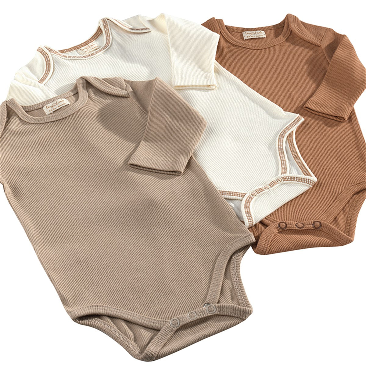 Baby Bio Baumwolle Unisex langarm Body, 3er-Pack