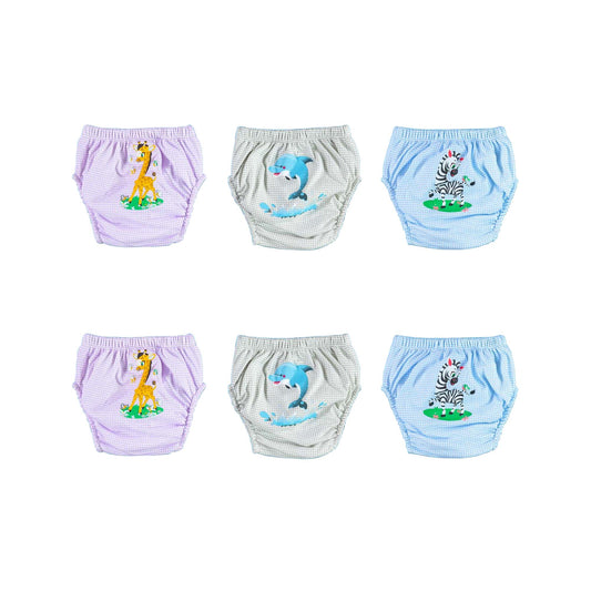 SAFARI 6er Pack Wasserdicht Baby Lernwindel Trainerhosen Unterwäsche Windeln Windelhose zum Toilettentraining Töpfchentraining