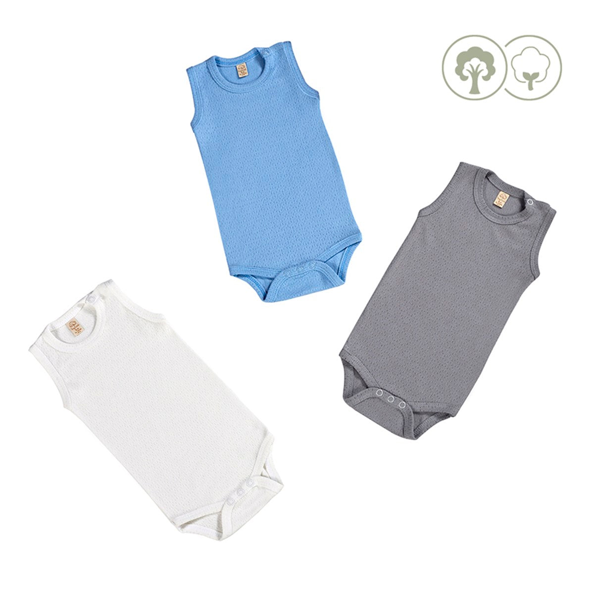 Baby Unisex Kurzärmeliger Body, 3er-Pack